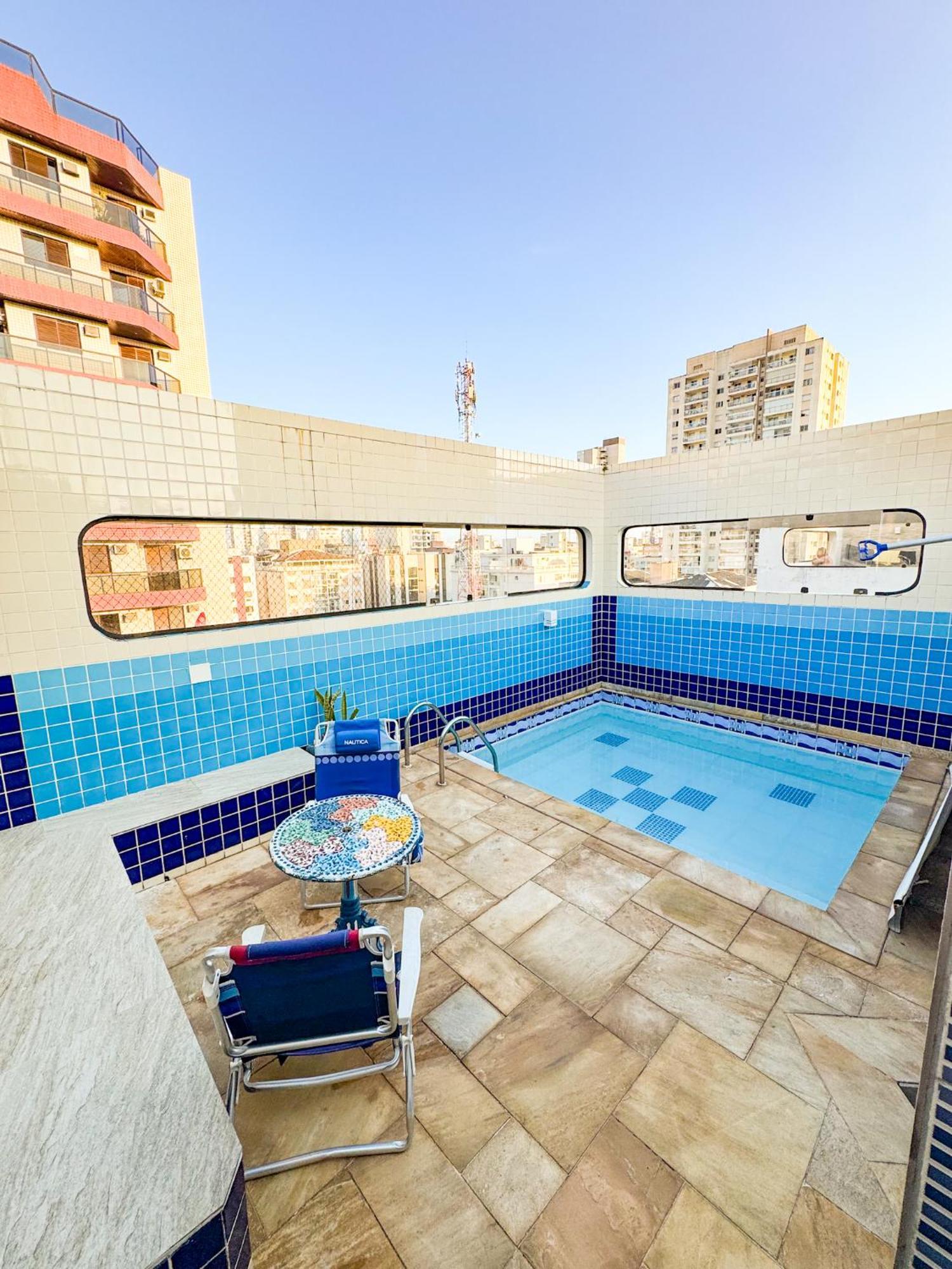 גוארויה Cobertura 51 De 3 Quartos Com Piscina E Churrasqueira Privativa מראה חיצוני תמונה